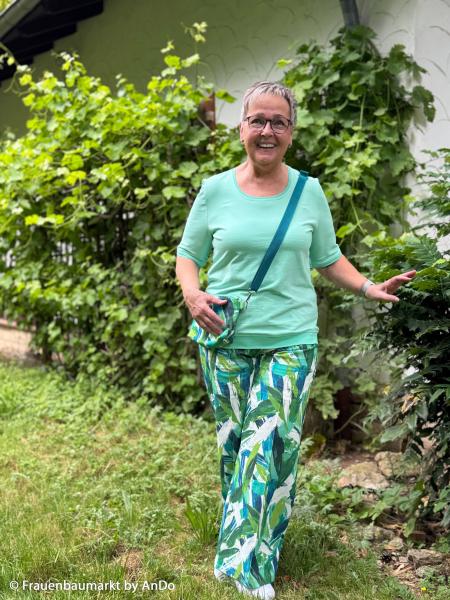 Denim Jeans Agnes Abstrakt Grün/Blautöne von Swafing